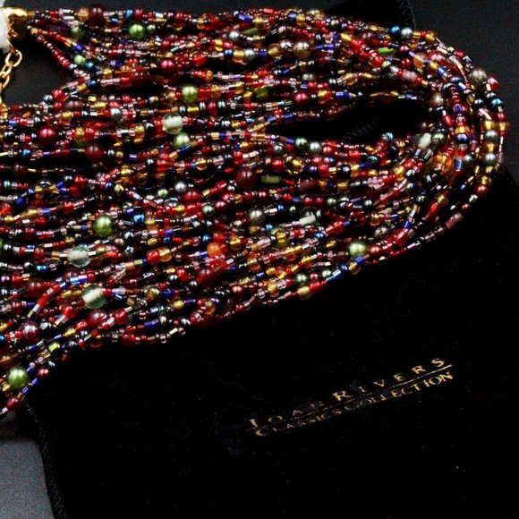 Joan Rivers Classics Collection Contemporary Multi-Strands Torsade Reds Necklace - Picture 1 of 12